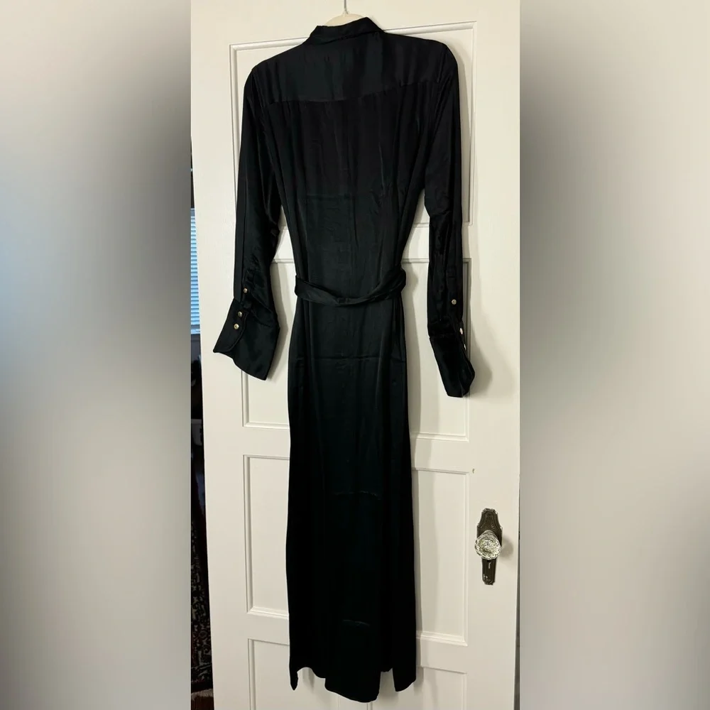 J.Crew Drapey shirtdress in luster crepe BU107